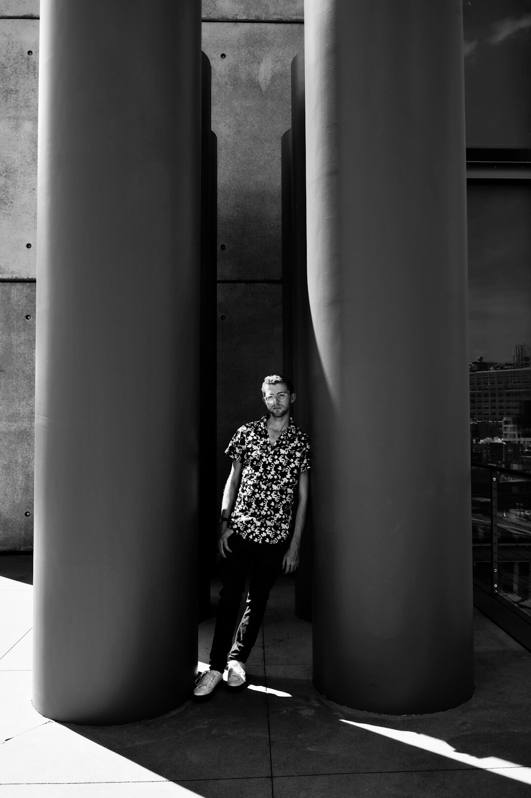 confident man standing tall