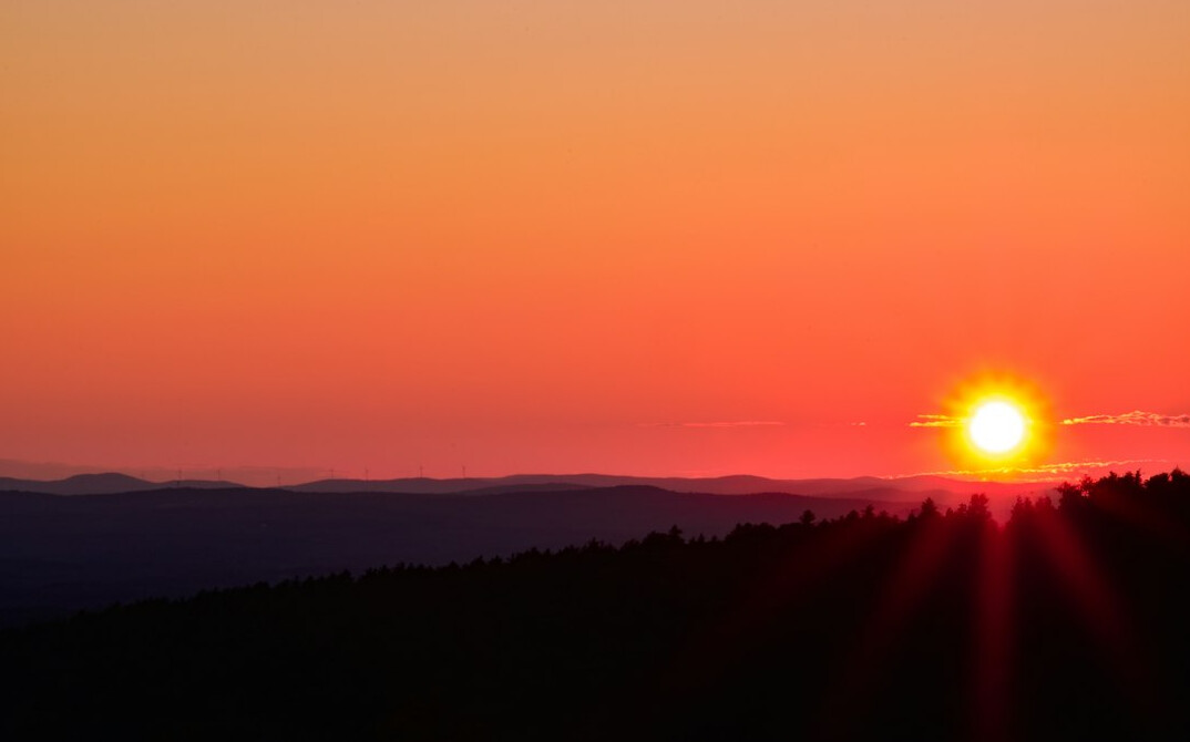 sunrise over mountains