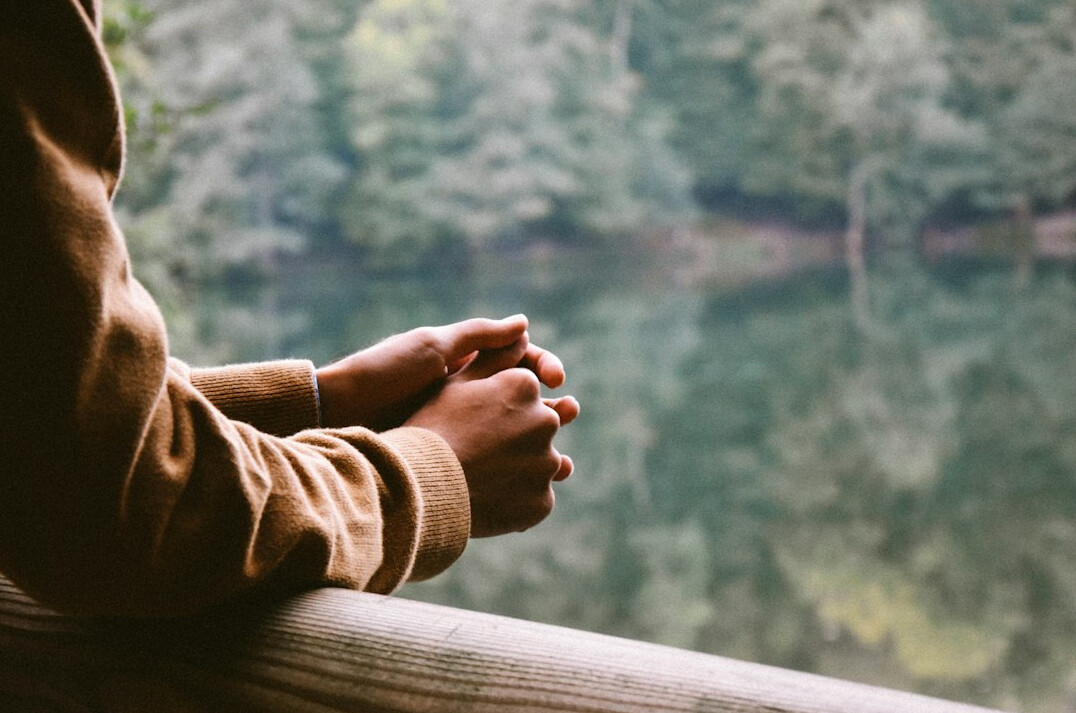 person reflecting on conversation